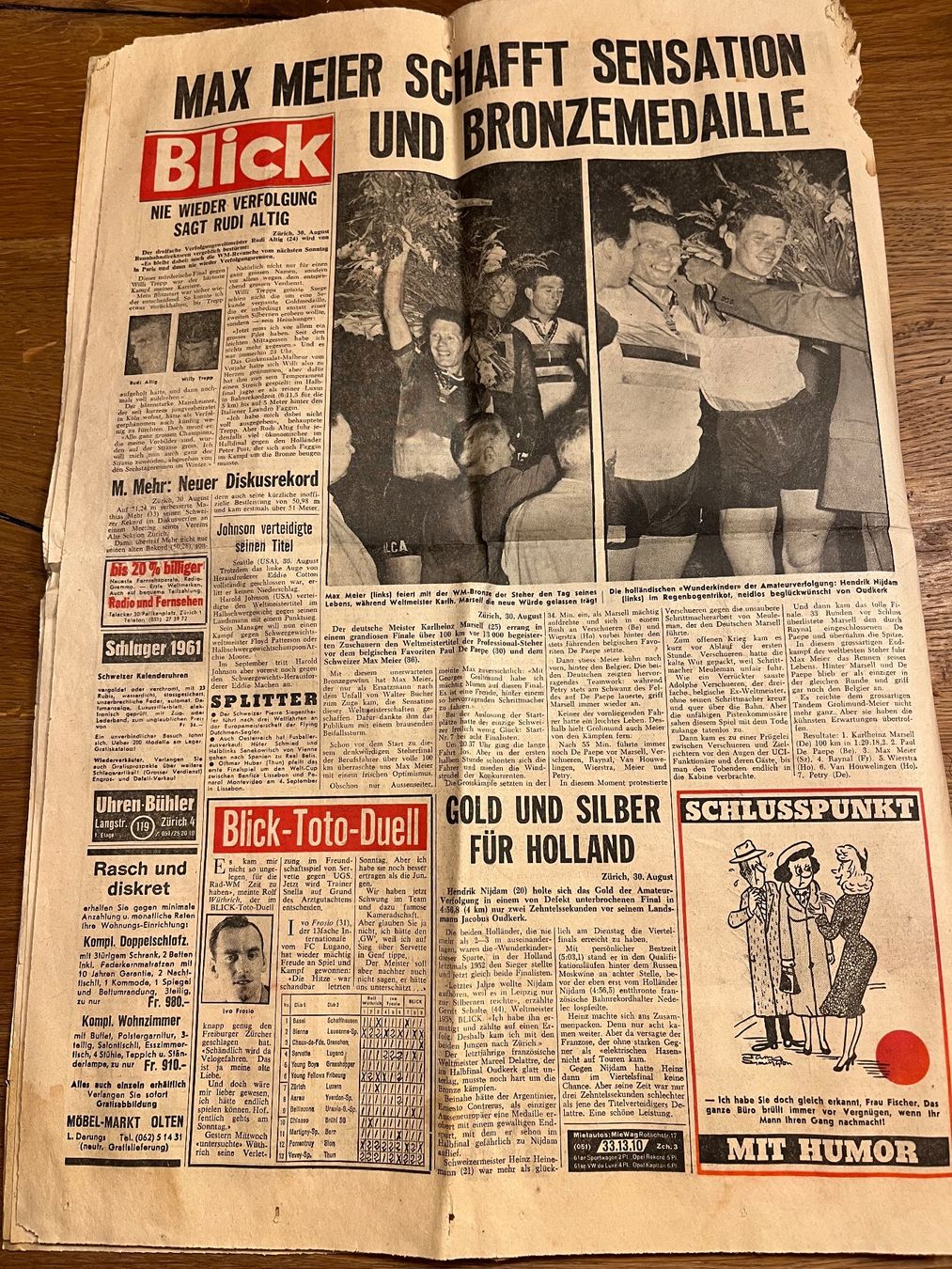 Zeitschriften & Magazine: Blick Tageszeitung 31.August 1961 – Gebraucht aus Spiez von _silvio_99 7