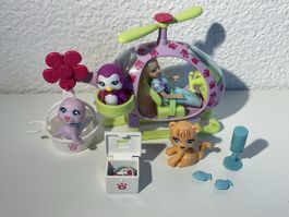 Polly Pocket Rettungshelikopter und Zubehör