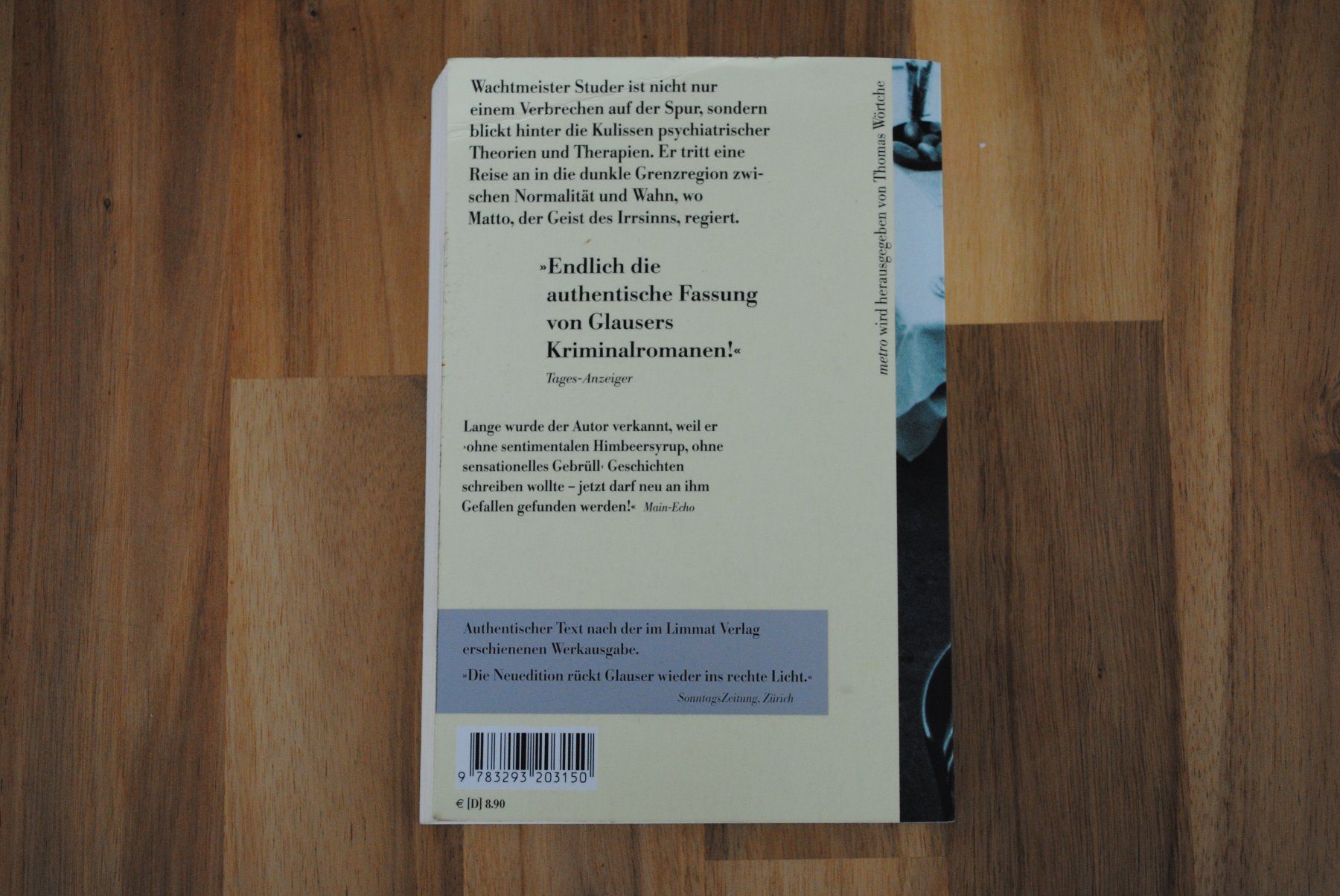 Libri: Matto regiert (von Friedrich Glauser) – Usato da Olten venduto da prusik02 2