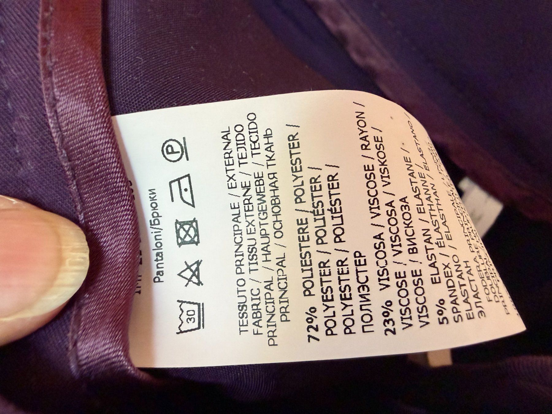 Pantaloni: Neue Stoffhose, Pflaume, Gr. M – Nuovo (secondo la descrizione) da Brunnenthal venduto da Eco07 1