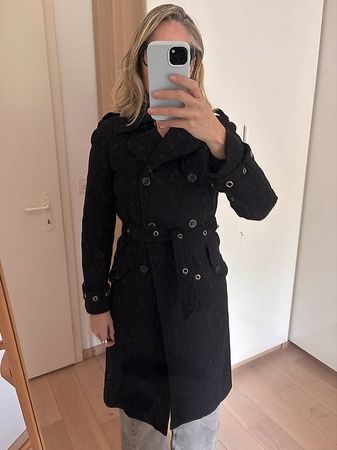 Manteau Kookaï femme 70 % laine T36 Noir