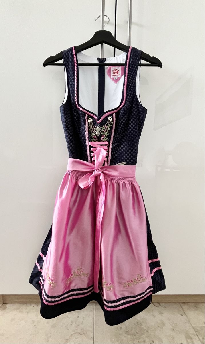 Vestiti: Dirndl Spieth & Wensky Gr. 36, dunkelblau/pink – Usato da Zürich venduto da SimiWen