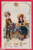 PRÄGEKARTE, BEHÜT  DICH GOTT, 16.5.1906