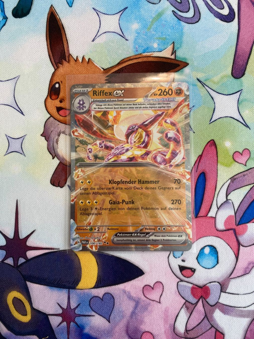Pokémon Sammelbilder & Trading cards: Pokemon Riffex EX 100/182 PAR – Gebraucht aus Grindelwald von TSG-G-Town
