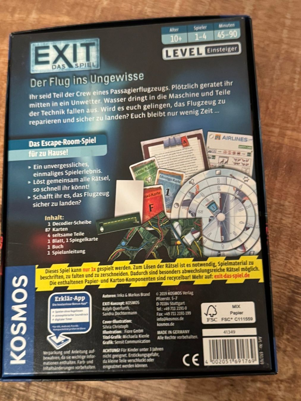 Kosmos Spiele: Exit - Das Spiel: Der Flug ins Ungewisse -gebraucht – Gebraucht aus Uhwiesen von fel_5ghs 5