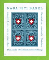 1971 NABA Block Basel postfrisch