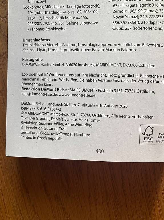 Libri: Sizilien Reiseführer – Usato da Bern venduto da Claudiden 2