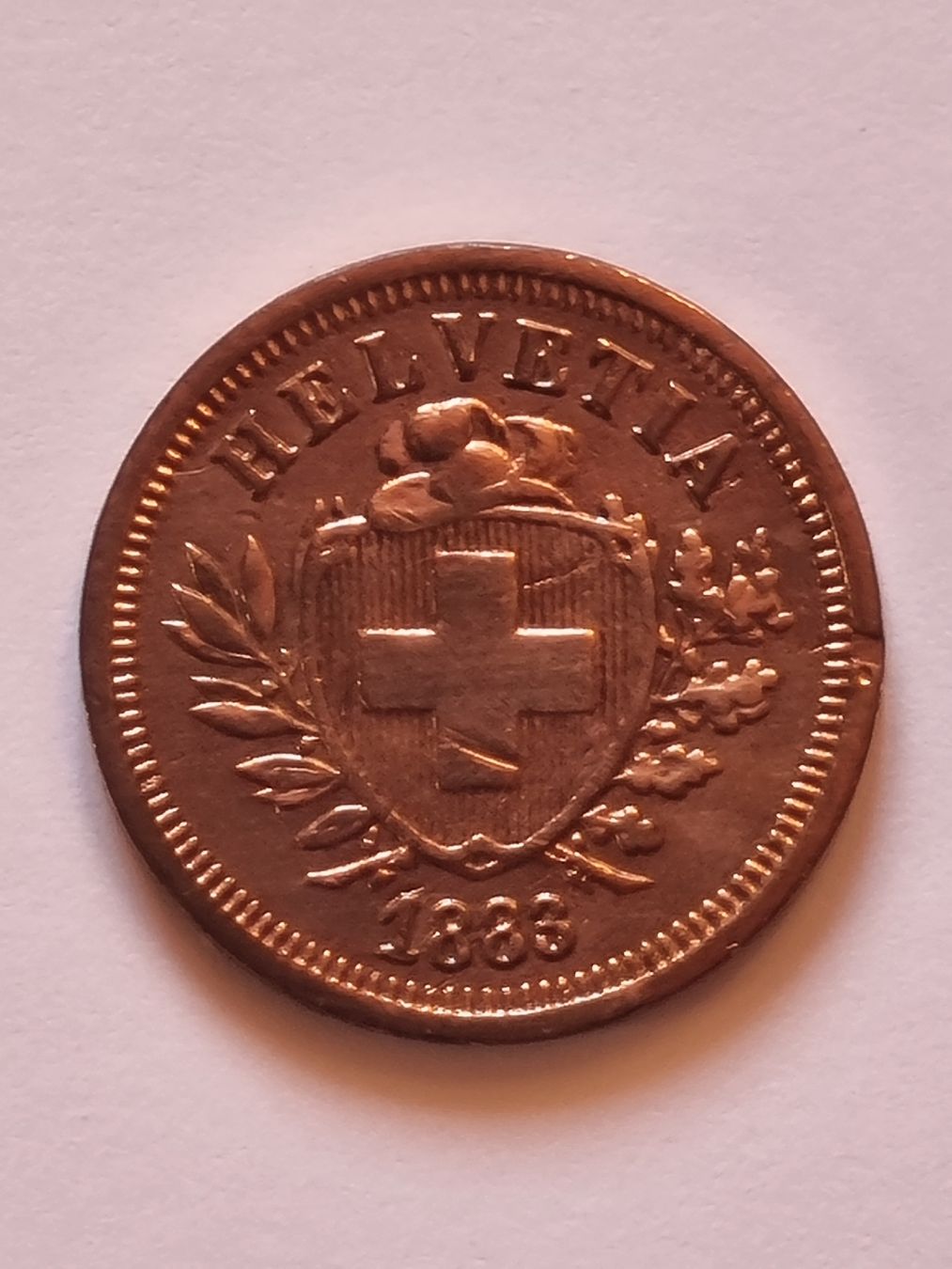 Tutti le monete: 1 RAPPEN SCHWEIZ 1883 <vk. 60.- – Usato da Heimenschwand venduto da rog_p7h9