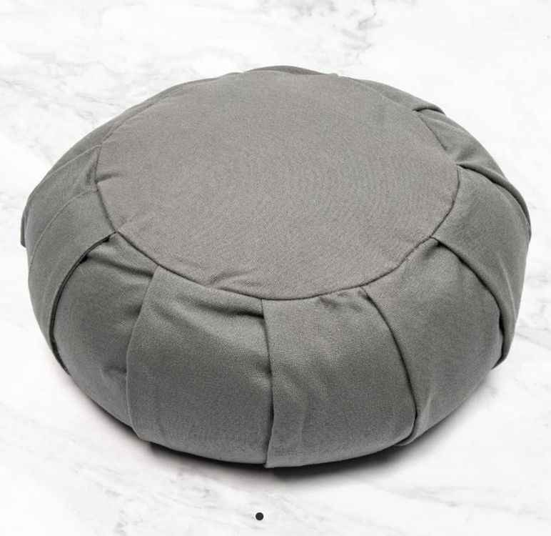 Rundes Samt Kissen 38cm - Dekoratives Meditationskissen | Für Sofa, Boden, Auto & Wohnzimmer