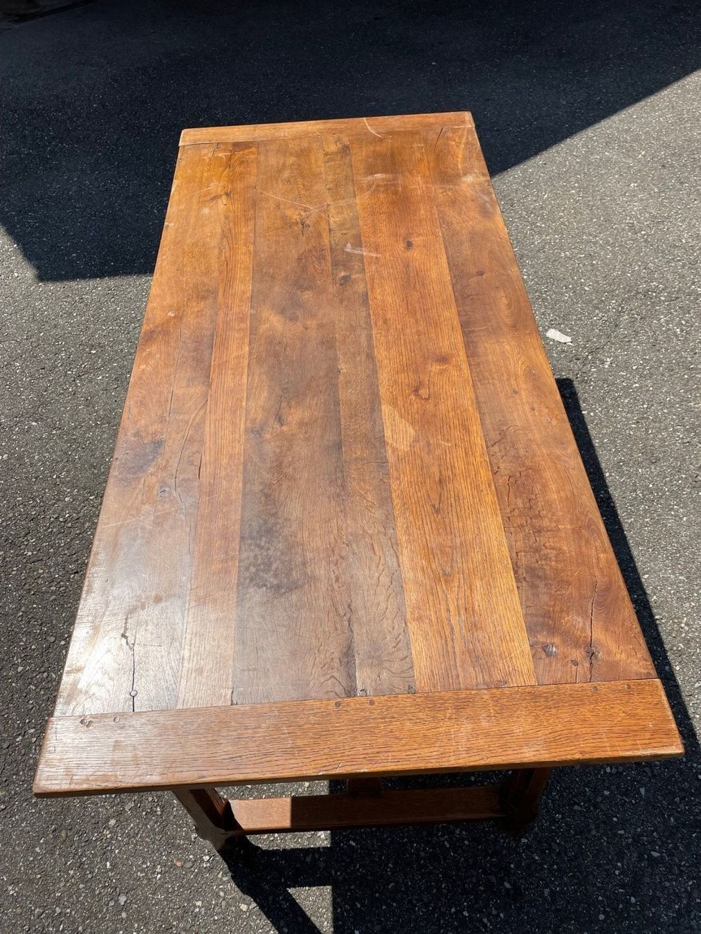 Tische: Klostertisch, Stil, Tisch  mit 2 Schubladen, 190 x 86 Eiche – Gebraucht aus Koblenz von Kbaldinger 6
