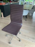 Eames Bürostuhl, dunkelbraunem, hohe Rückenlehne - REPLICA