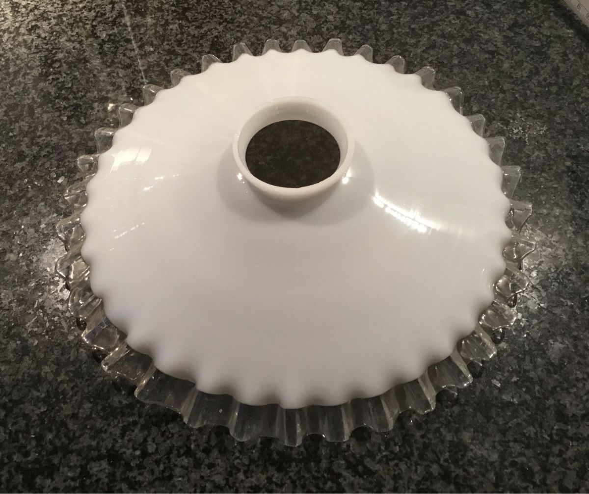 Paralumi: Jugendstil Lampenschirm Glas – Usato da Rüschlikon venduto da succes08