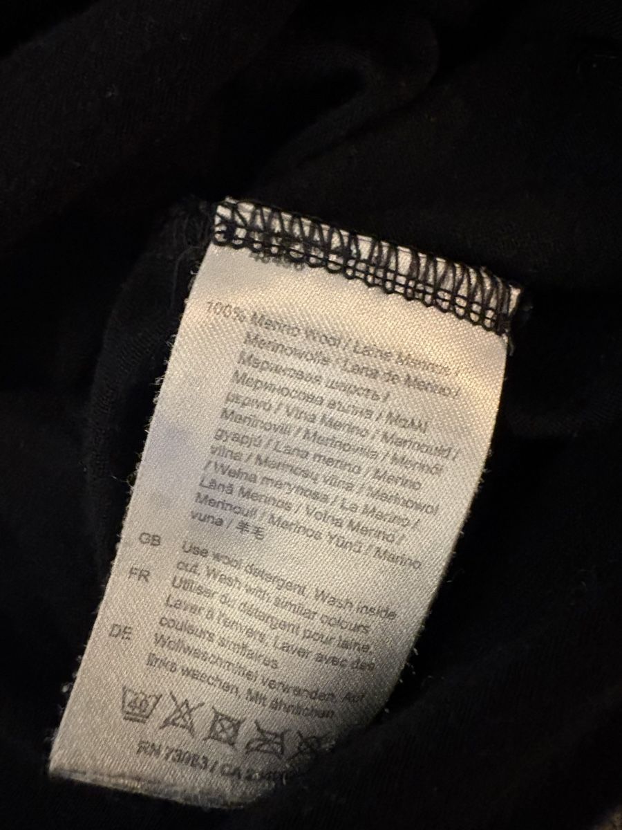 Top: Helly Hansen Merino Baselayer, XS, Schwarz – Usato da Wimmis venduto da rimnakit 3