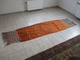 Seiden-Teppich Sattel-Decke Umhang (?)  75 x 277 cm Persien