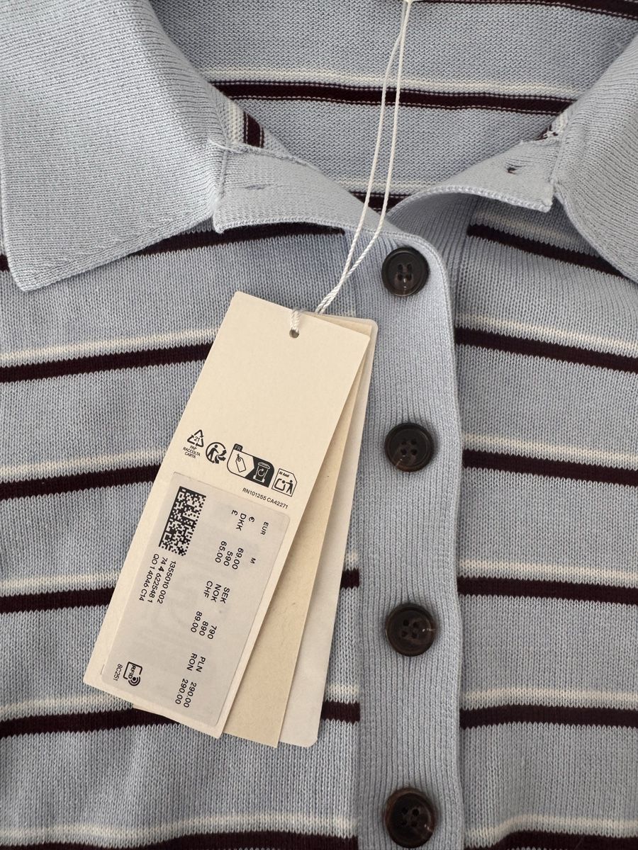 Arket Maglioni & Felpe: Arket Strick Polo gestreift hellblau Grösse M neu – Nuovo e nell'imballaggio originale da Tafers venduto da Sarah304 2