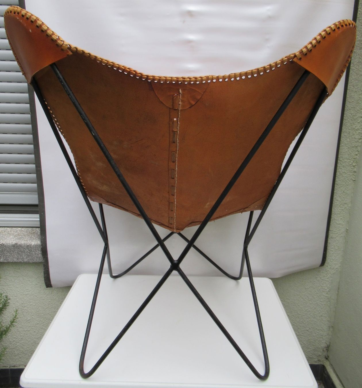 Poltrone: Butterfly-Sessel Braun Leder – Usato da Bern venduto da Colligentes 2