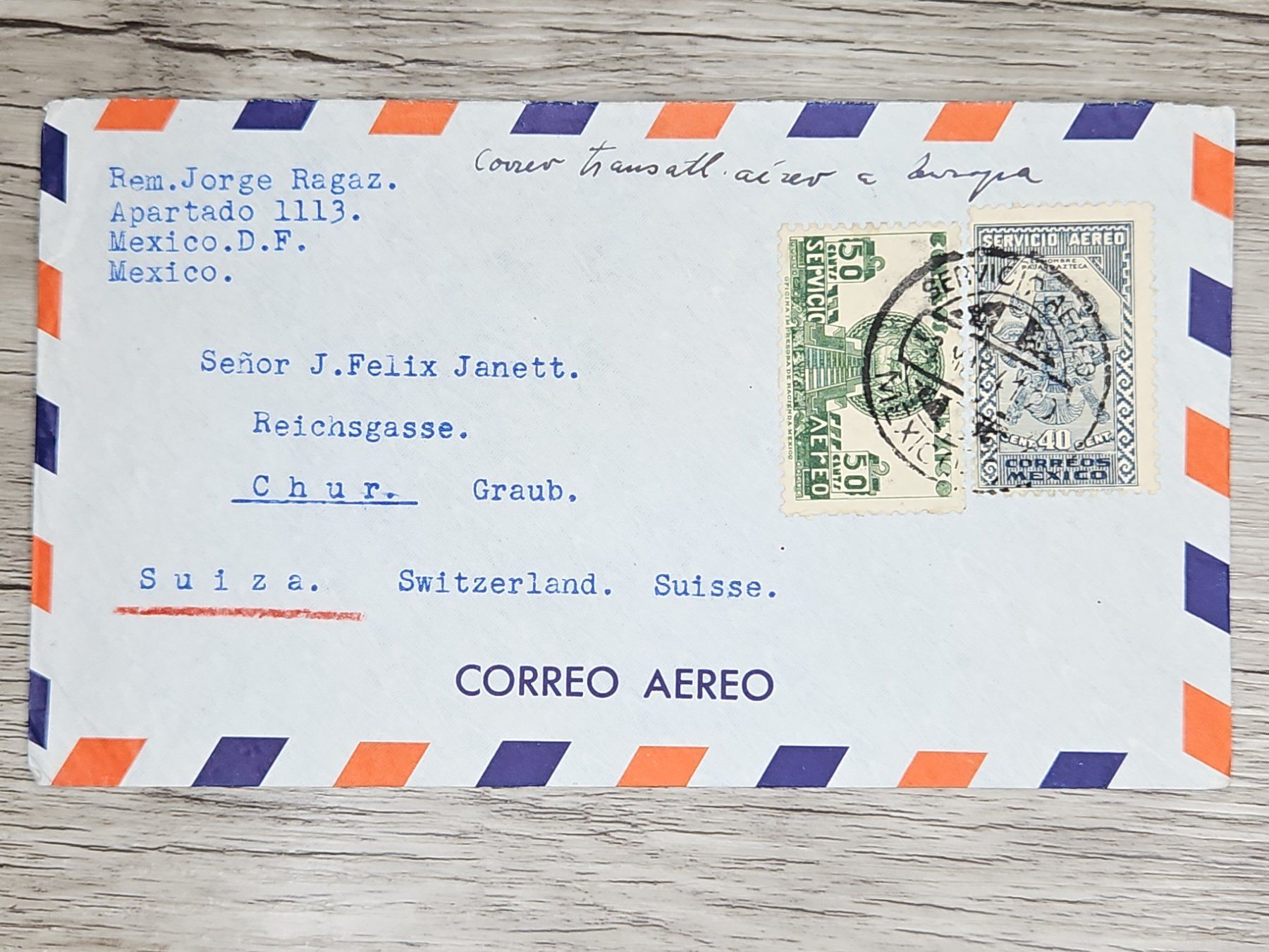 Tutti i francobolli: CL06 Enveloppe + Timbre Mexique 19xx – Usato da Cousset venduto da Patrick_Collections