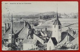 Auvernier et vue sur Colombier 1921