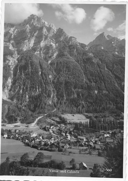 Cartoline postali: Vättis mit Calanda – Usato da Olten venduto da clotaldi