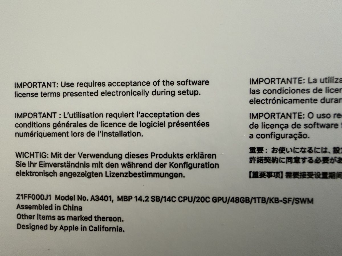 Apple Notebook: MacBook Pro M4 Pro 14c Cpu/20c Gpu 48GB, 1TB – Usato da Le Prese venduto da Naruto91 5