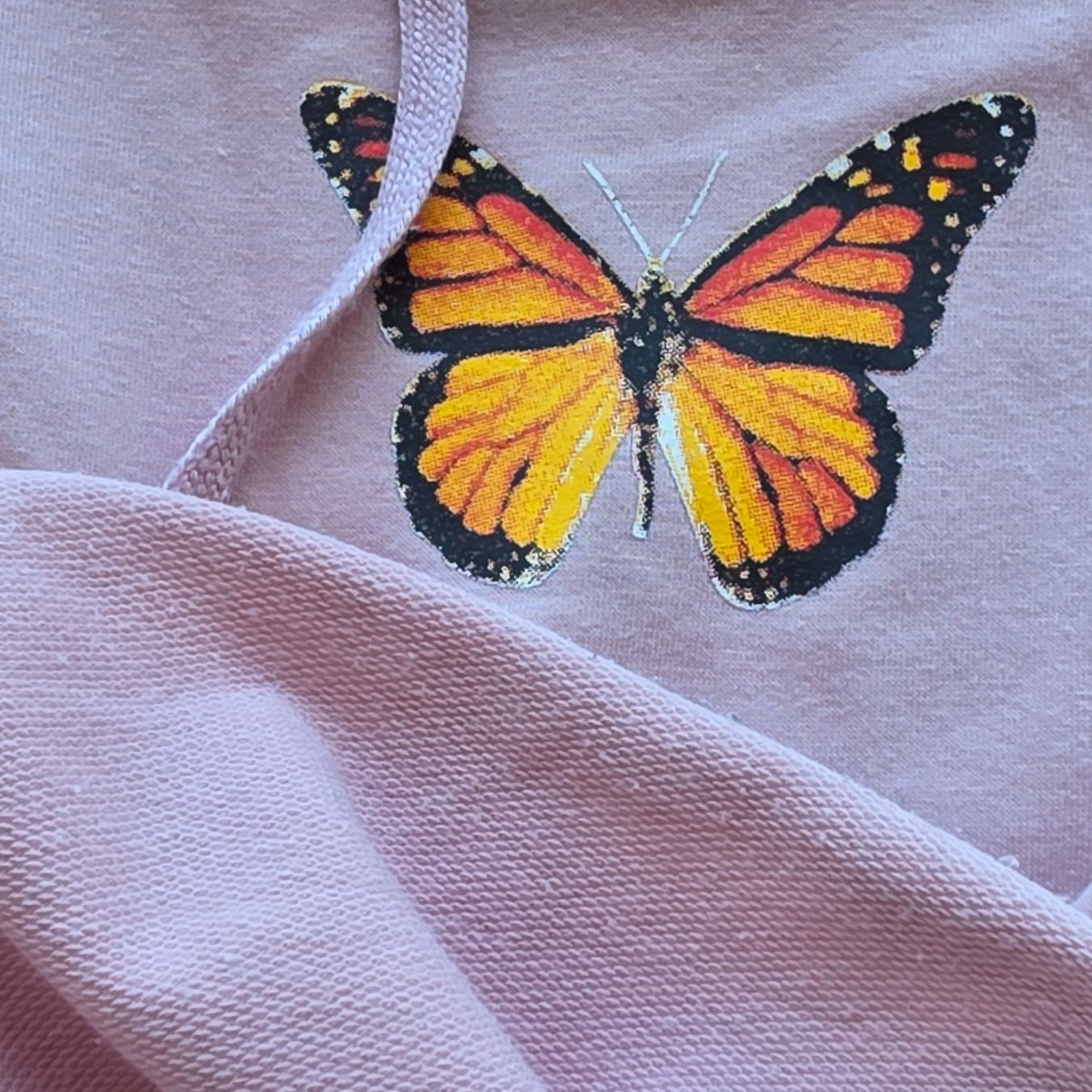 Pullover & Sweatshirts: 🐸 CROP HOODIE KAPUZENPULLOVER SCHMETTERLING S ROSÉ PULLOVER – Gebraucht aus Môtier (Vully) von Frogs 1