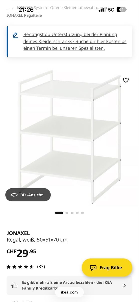 Ikea Scaffali: Jonaxel Regal von Ikea ab 1.-  – Nuovo (secondo la descrizione) da Aarburg venduto da Gabiij 1