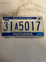 US Nummernschild Indiana