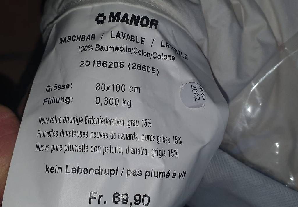 Manor Coperte: Piumone per culla – Usato da Balerna venduto da cri_7ghl 2