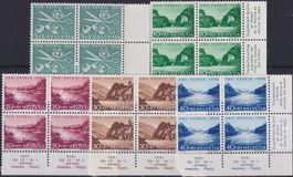 1956, Pro Patria, B76-B80 Viererblöcke ** +TABS, Kat: 60.-