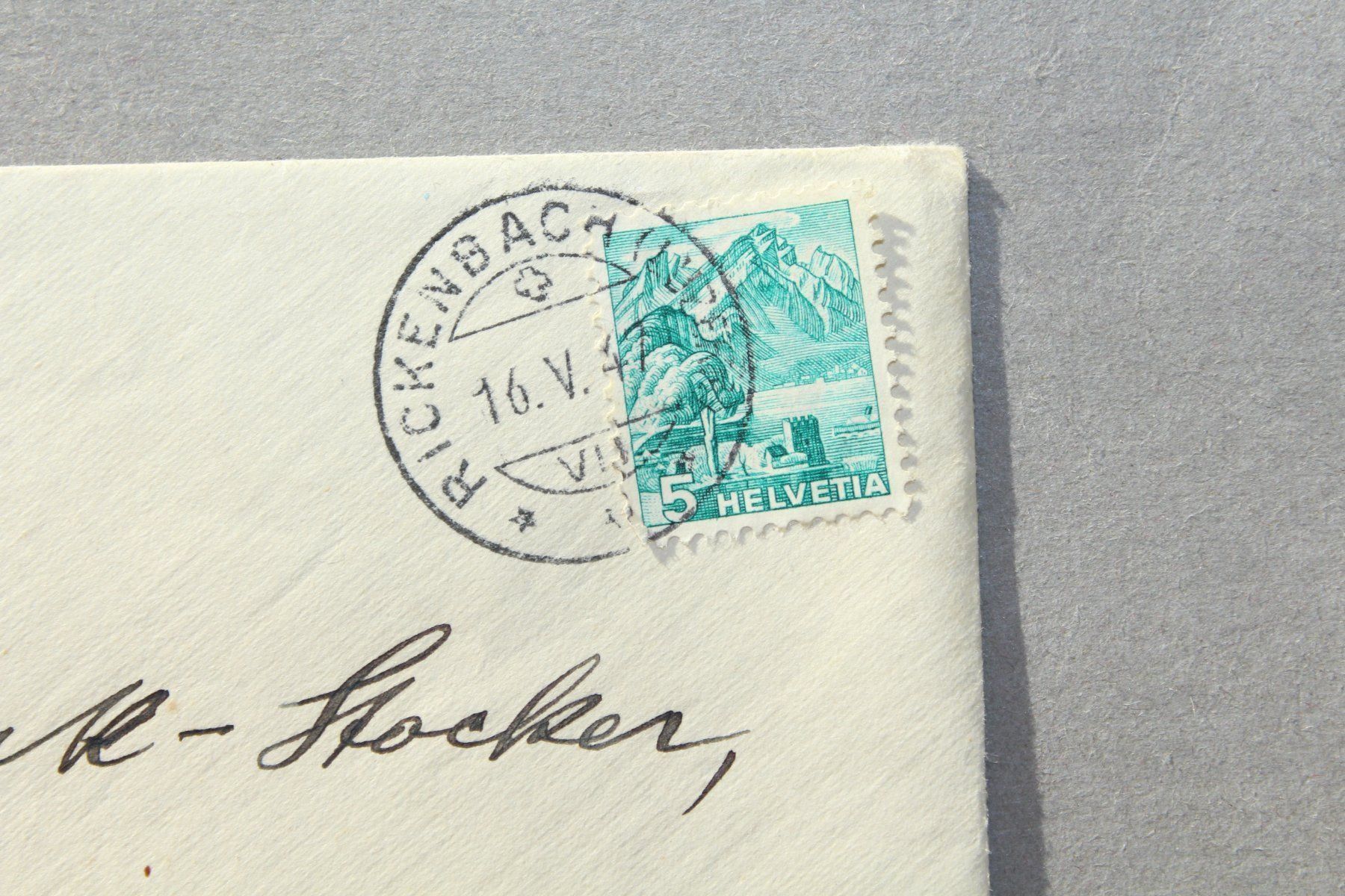 Dokumente: alter Brief gestemp. 1947 – Gebraucht aus Kriens von Wolly85 1
