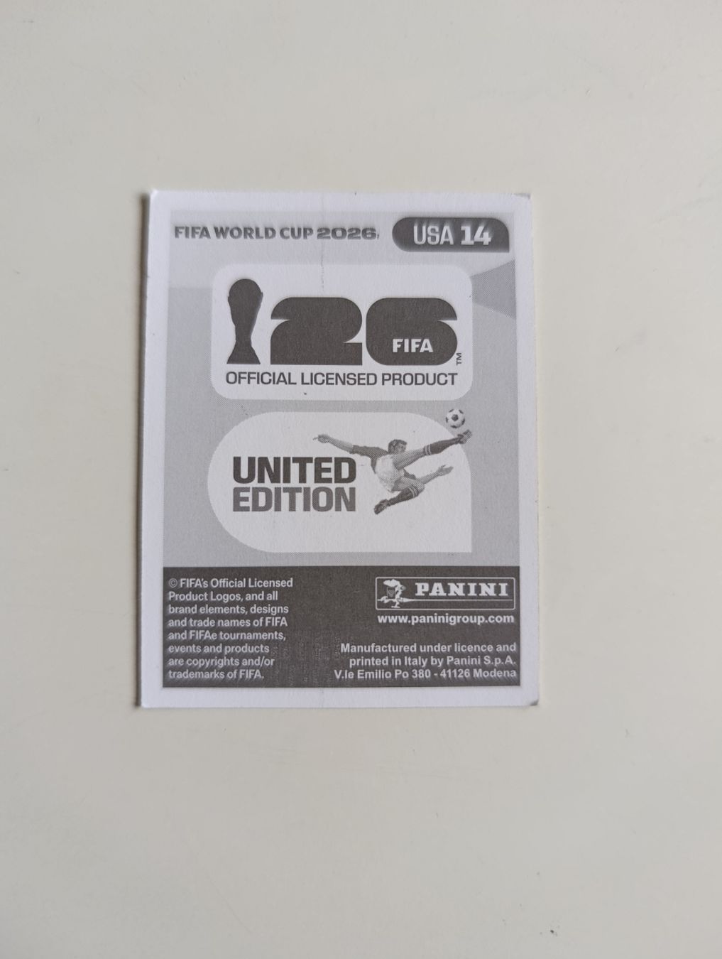 Panini Sammelbilder & Trading cards: Panini World Cup 2026 USA 14 – Neu (gemäss Beschreibung) aus Lavey-Village von pas_7xd2 1