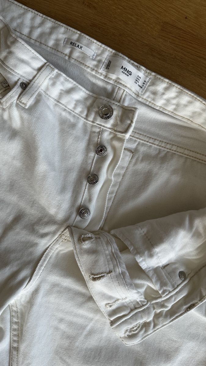 Mango Jeans: Mango Relax Jeans, weiss, Gr. 42(L)Sommerlook! – Gebraucht aus Winterthur von -BeHappy24- 4