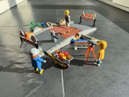 Playmobil Baustelle mit Zubehör Figuren guter Zustand