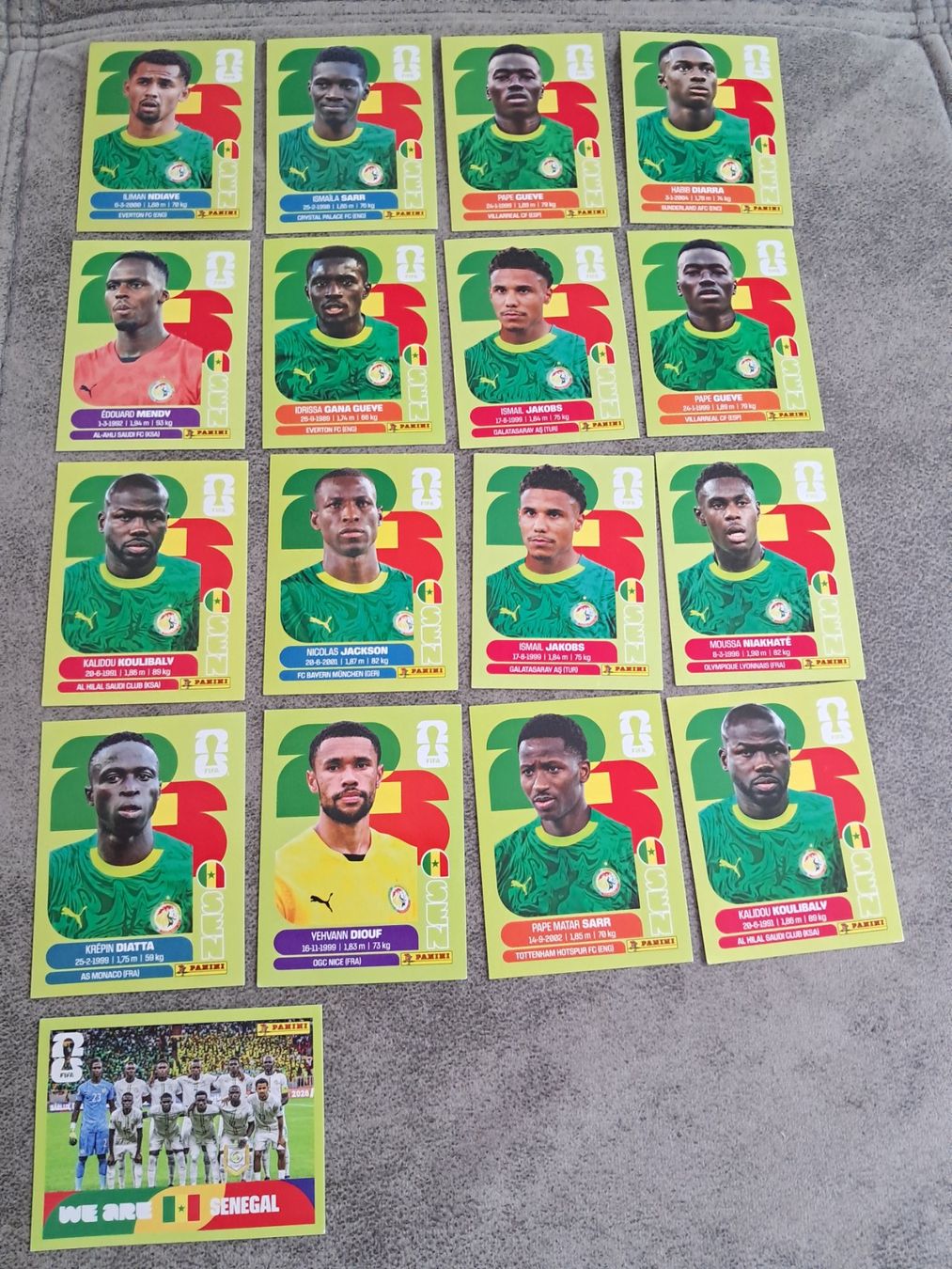 Panini Sammelbilder & Trading cards: 17 x Paninisticker 2026 / Senegal – Neu (gemäss Beschreibung) aus Weinfelden von Da-ryn01