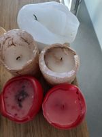 Diverse Kerzen-Sammlung, Restwachs zum Basteln