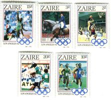 Briefmarken "Olympische Spiele". Zaire