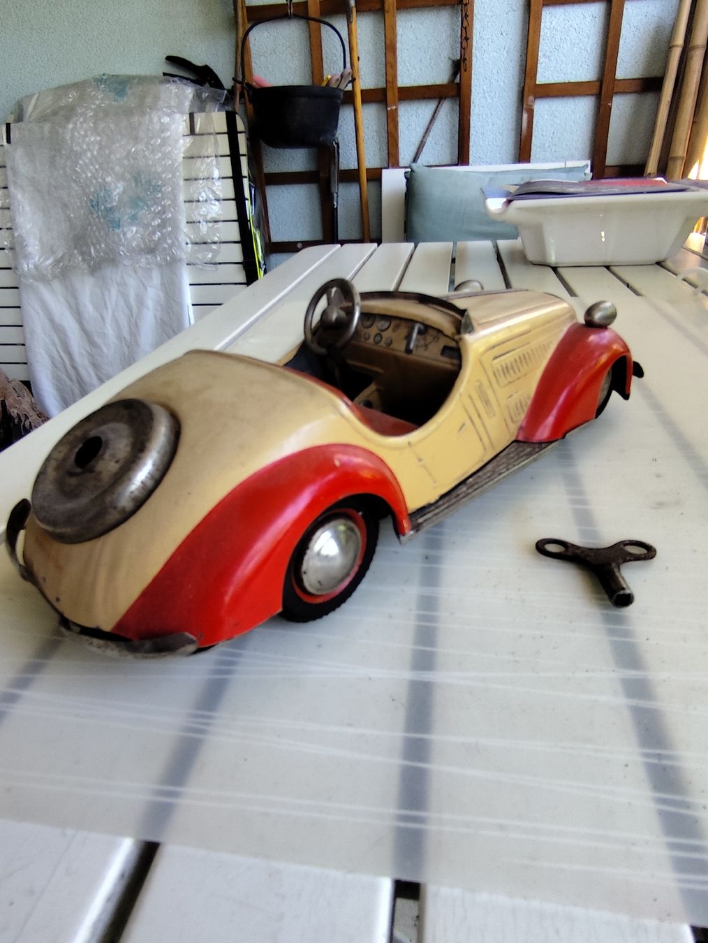 Voitures modèles: Distler Wanderer 1955 uraltes blech cabrio auto – D'occasion à minusio par bierbrauer 8