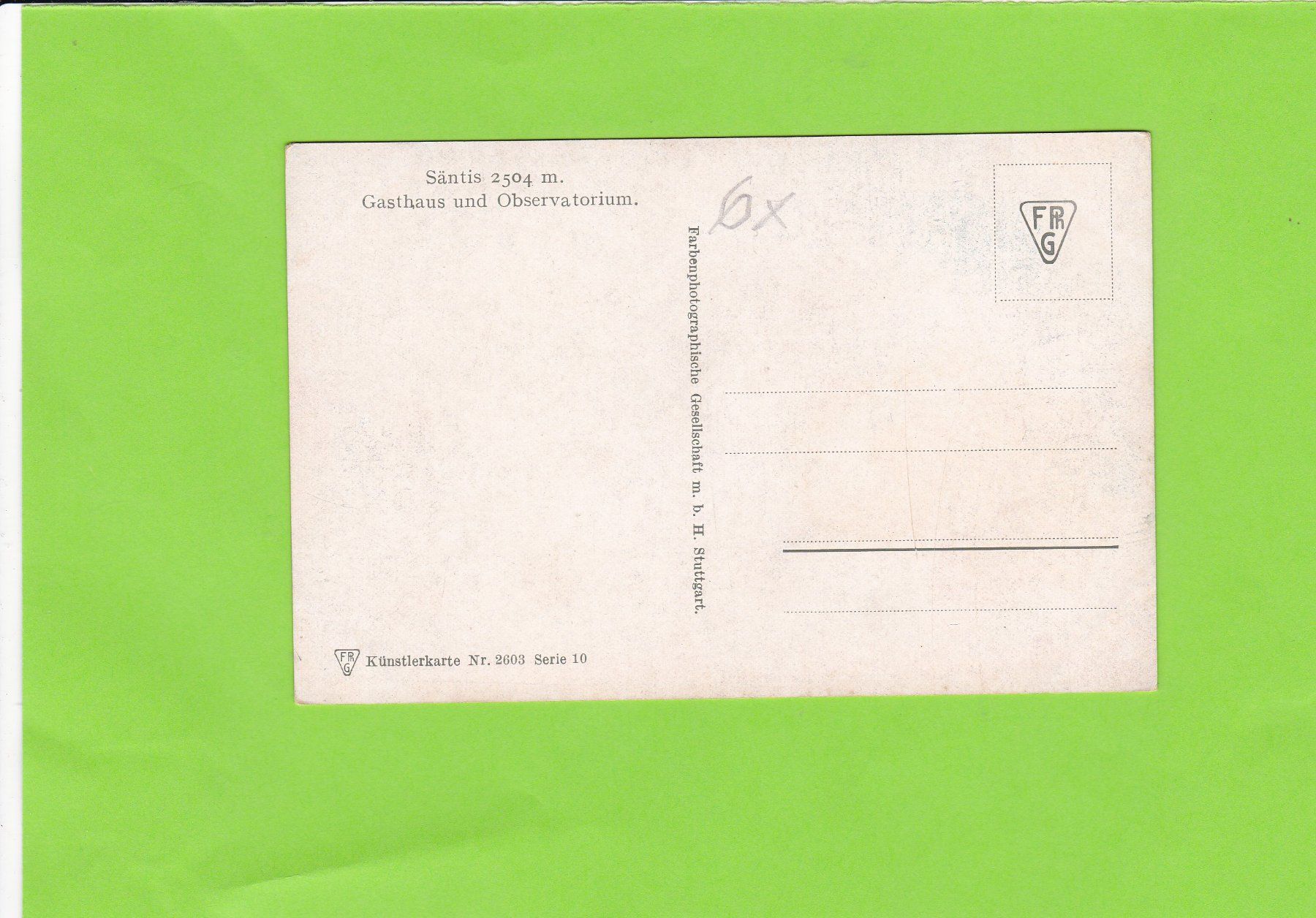 Cartoline postali: Säntis. Gasthaus und Observatorium--belebt – Usato da St. Peterzell venduto da neckertal 1