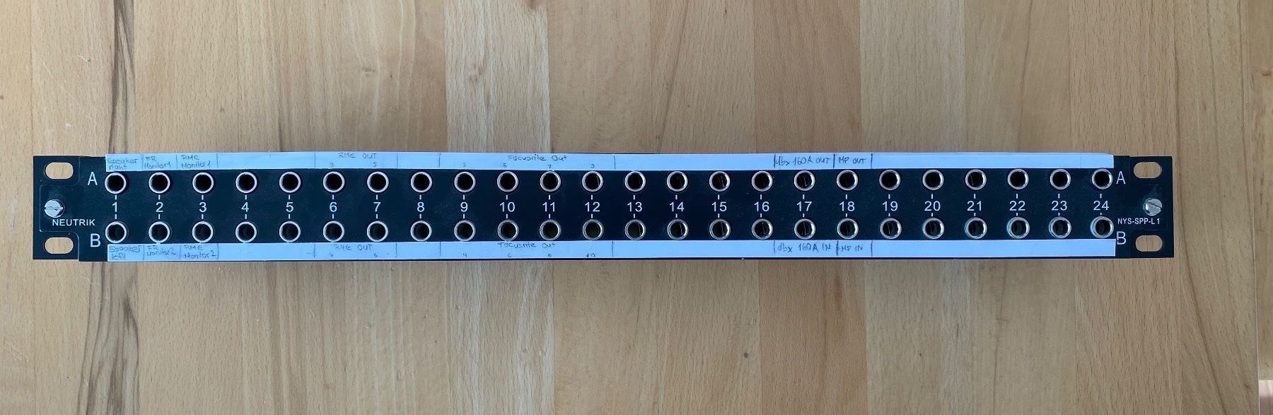 Wandhalterungen: Neutrik NYS-SPP-L1 Patchbay 2x24 – Gebraucht aus Oberrohrdorf von  1