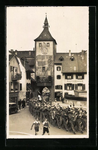 Cartoline postali: AK Liestal, Strassenpartie am Obertor – Usato da Berlin venduto da bartko-reher