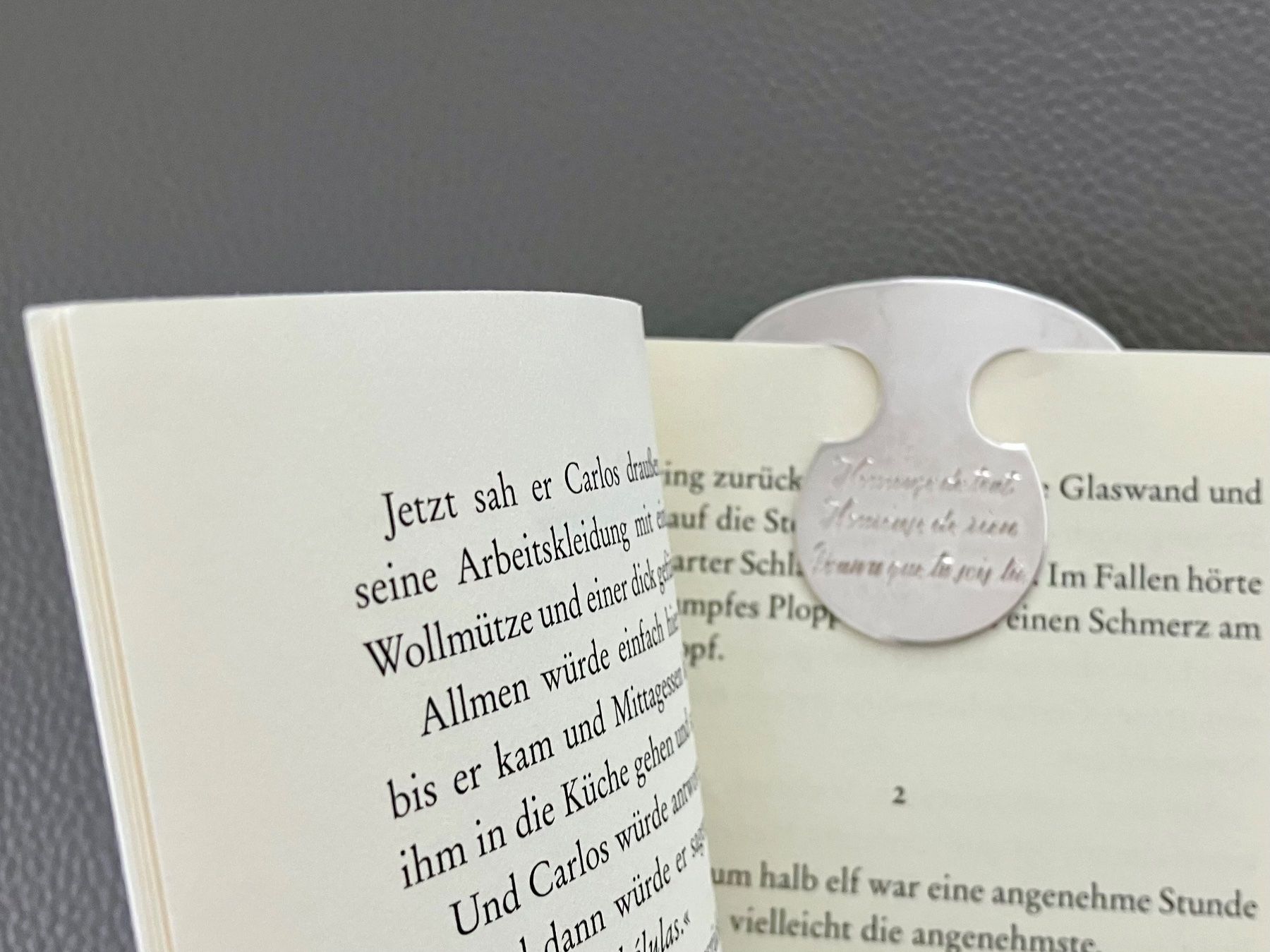Sonstiges zum Sammeln & Seltenes: 3 silberne Lesezeichen Buchzeichen mit Inschrift, Herz, Eule – Gebraucht aus Tägerwilen von Smartfuchs 7