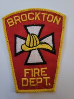 Brockton Fire Dept Aufnäher Abzeichen Patch neuwertig