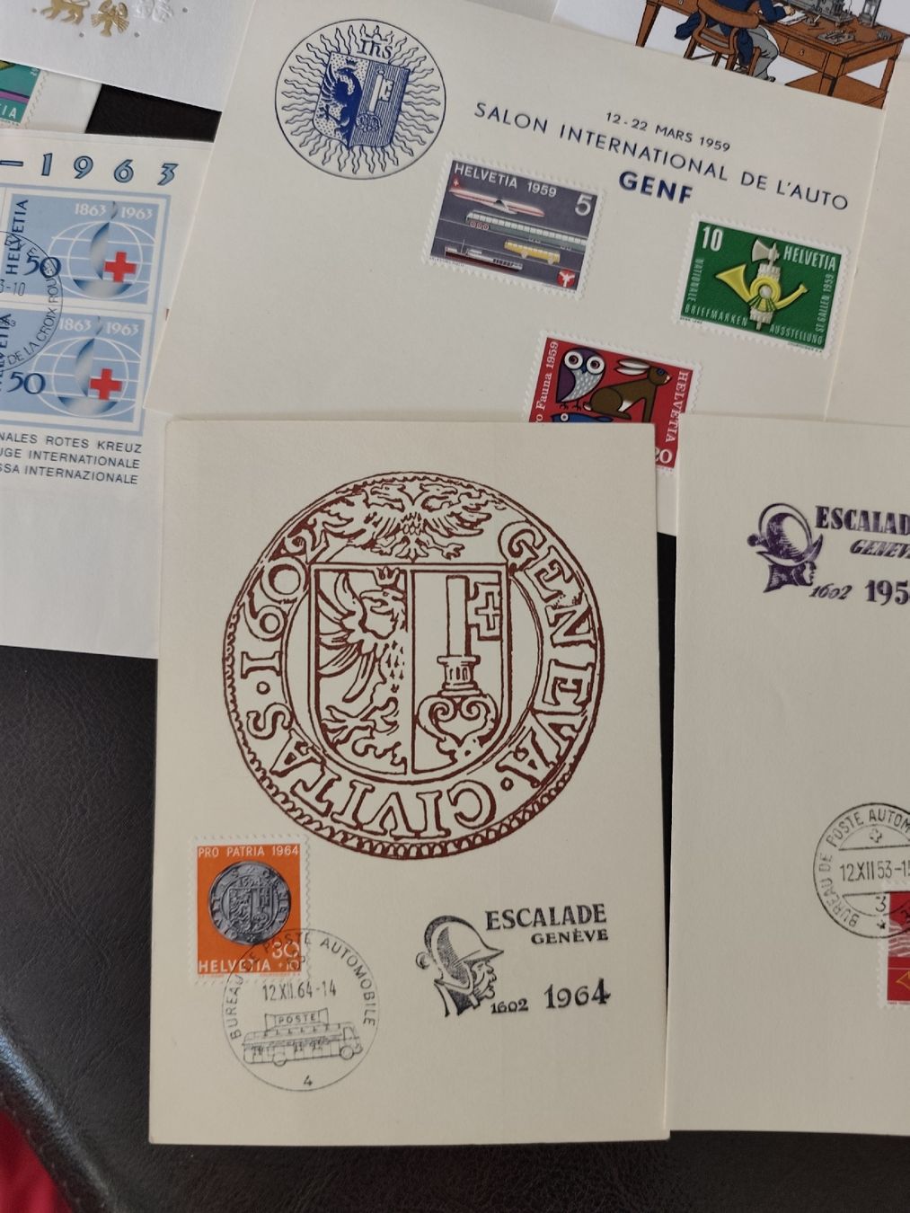 Tutti i francobolli: lot suisse FDC courrier postal chargé oblitérations – Usato da Moléson-s-Gruyères venduto da Greg2707 2