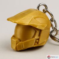Master Chief Helmet Keychain 3D Printed Gold NO CHAIN