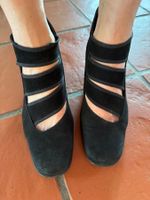 Schwarze Wildleder Pumps, Gabor, Gr. 7 (40), neuwertig