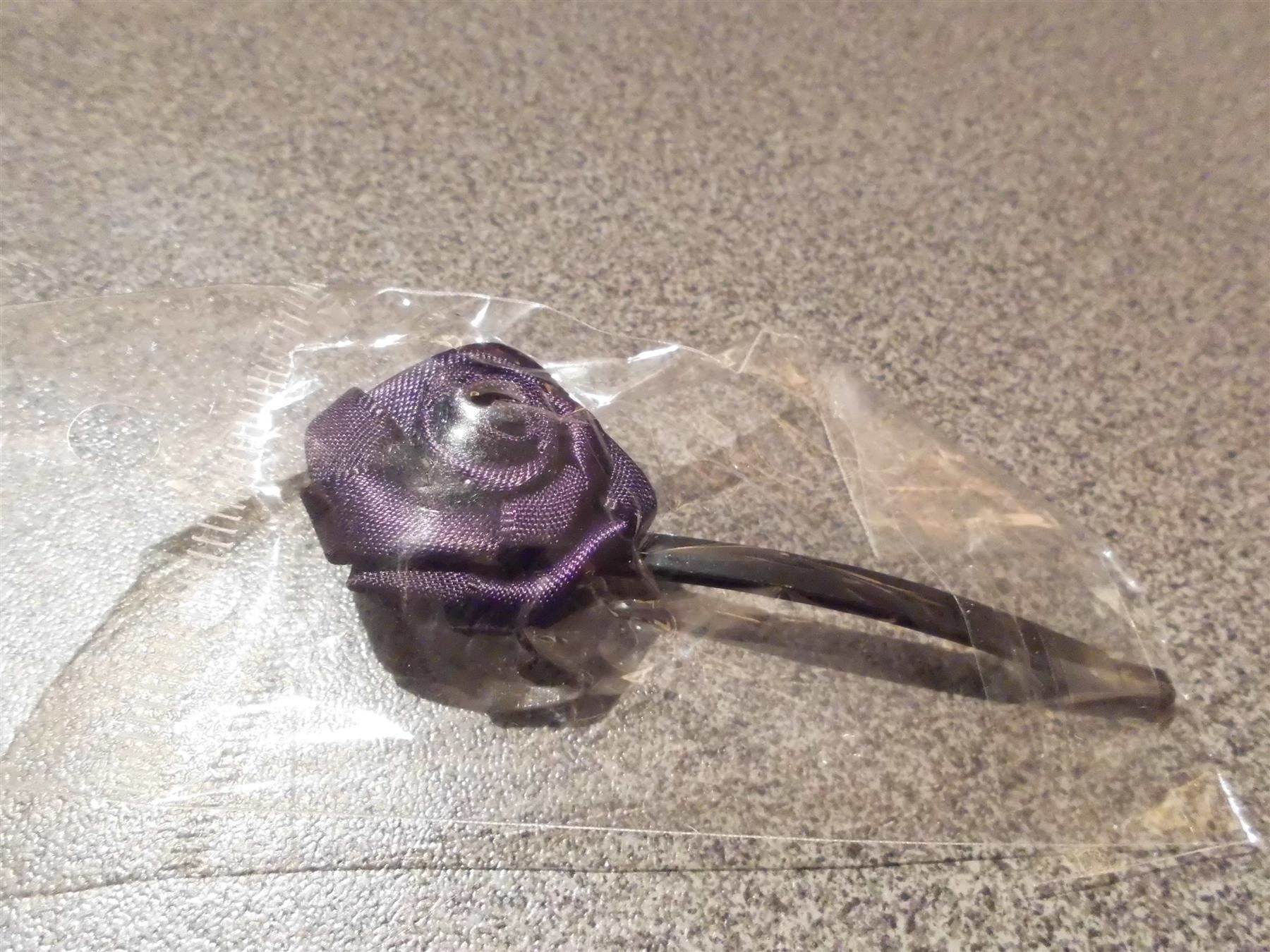 Haarschmuck: Haarspange Rose, violett – Neu (gemäss Beschreibung) aus Zürich von abraxas1291