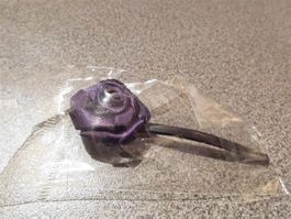 Haarspange Rose, violett