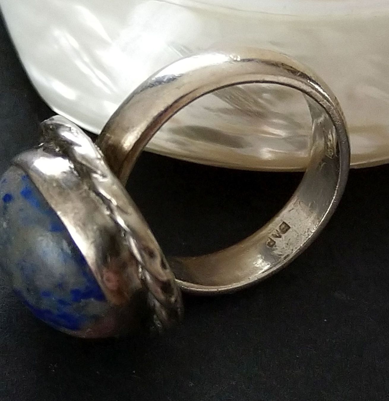 Anelli: VINTAGE  RING MIT STEIN IN 925 SILBER – Usato da Romanshorn venduto da Glitzer-Paradies 3