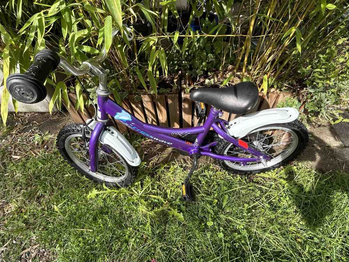 Crosswave Biciclette: Childrens bicycle Crosswave Magic purple used – Usato da Maur venduto da SaraYannick 1