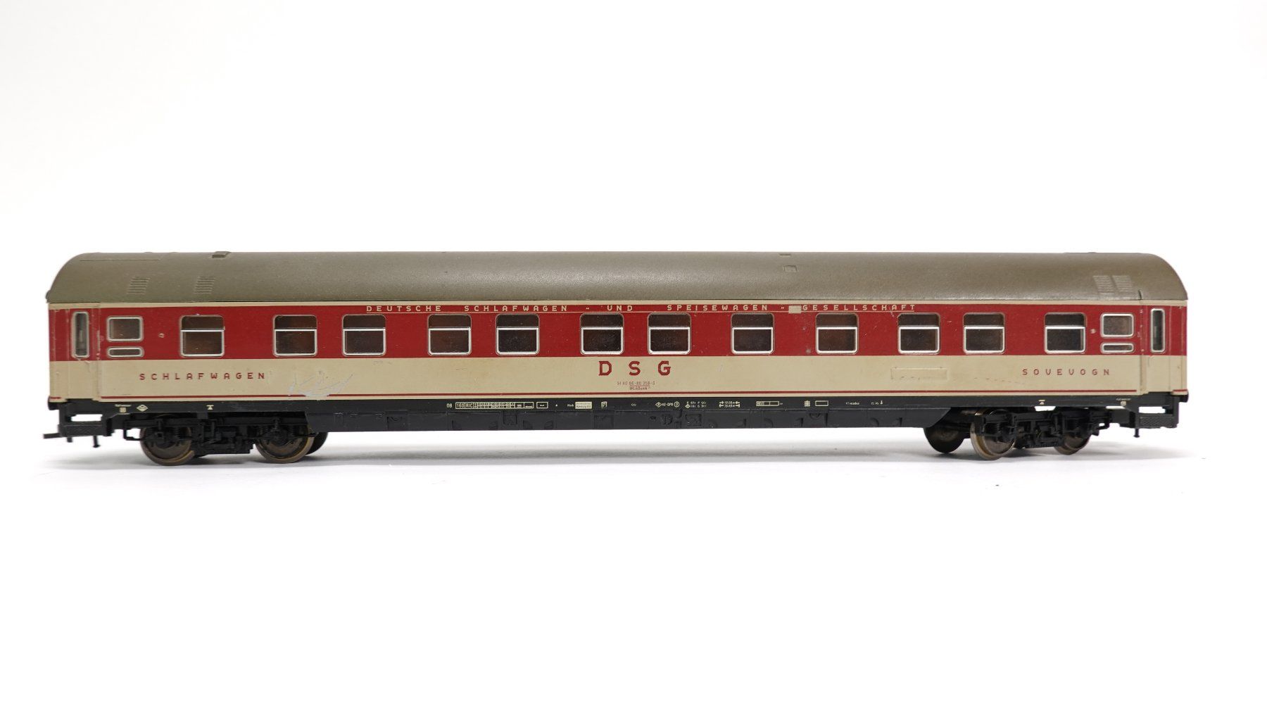 Fleischmann Modellini di ferrovie: e70 Fleischmann DB Schlafwagen Mitropa / Bastelware | 1319 – Usato da Thun venduto da evinka_gmbh 1